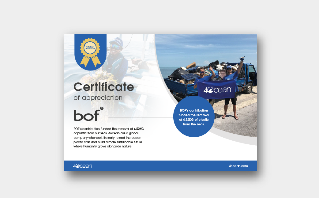 Download 4 Ocean Certificate